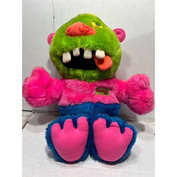 Zugly Hug A Monster 1986 Marchon My Pet Monster Plush Toy With Signature Colorfu - Picture 6 of 6